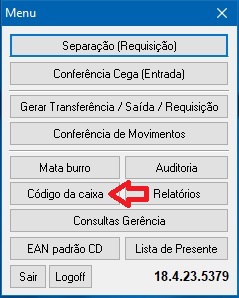 Coletor_Auditoria_CodigoDaCaixa_Menu