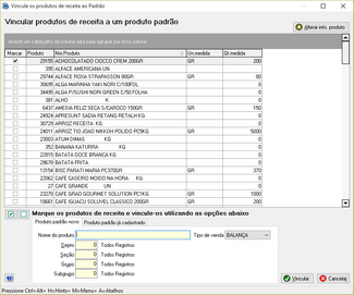 Ferramenta de conversão para produto padrão
