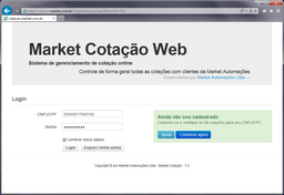Cotação Web - Login