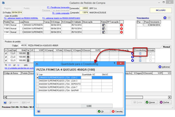 Crossdocking - definindo as quantidades no pedido
