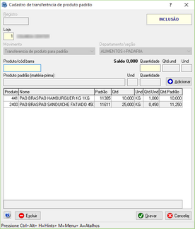 Ferramenta de transferência de saldo