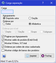 Serparação de carga